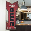 Cold Beer On Tap Vintage Mini LED Marquee Arrow Sign (12” x 5.25”)